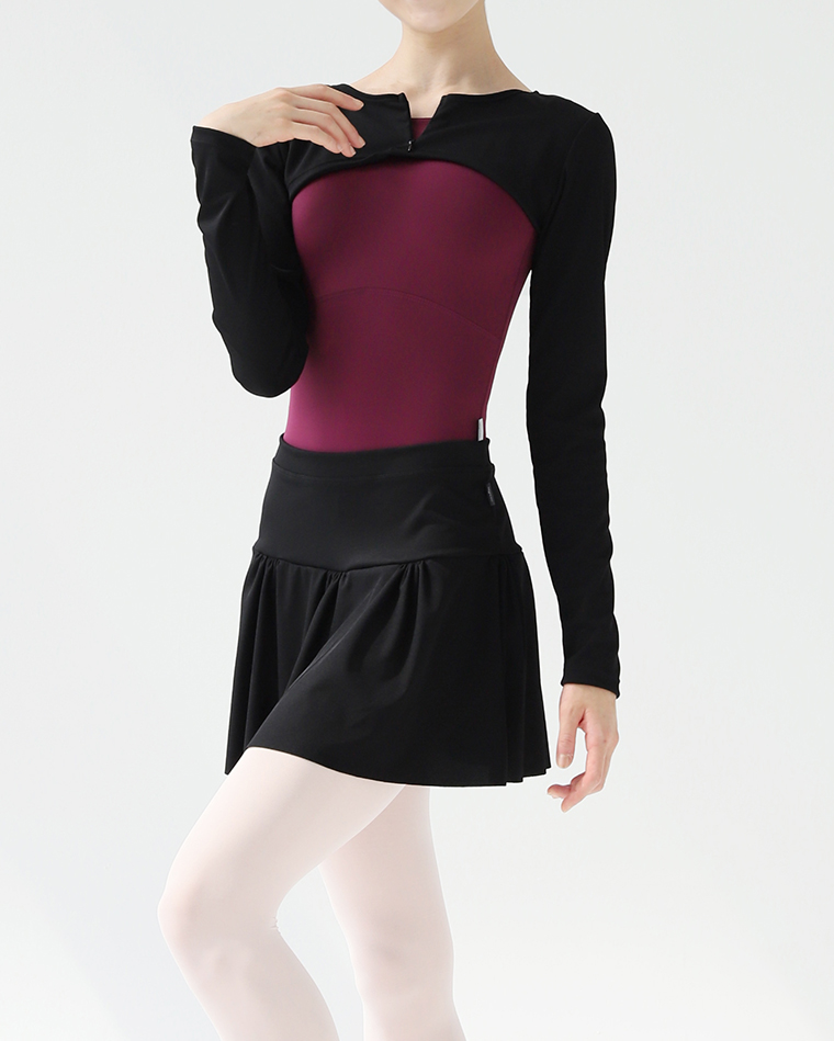 Kitten Pull-on Skirt [Black]