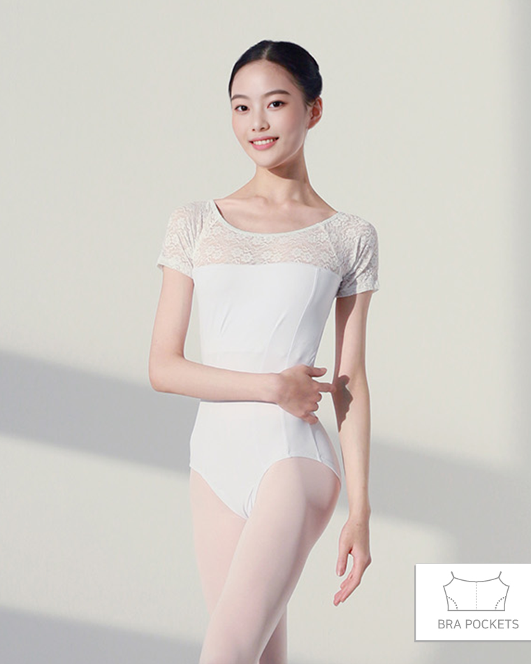 Pretty Leotard [White] Korea