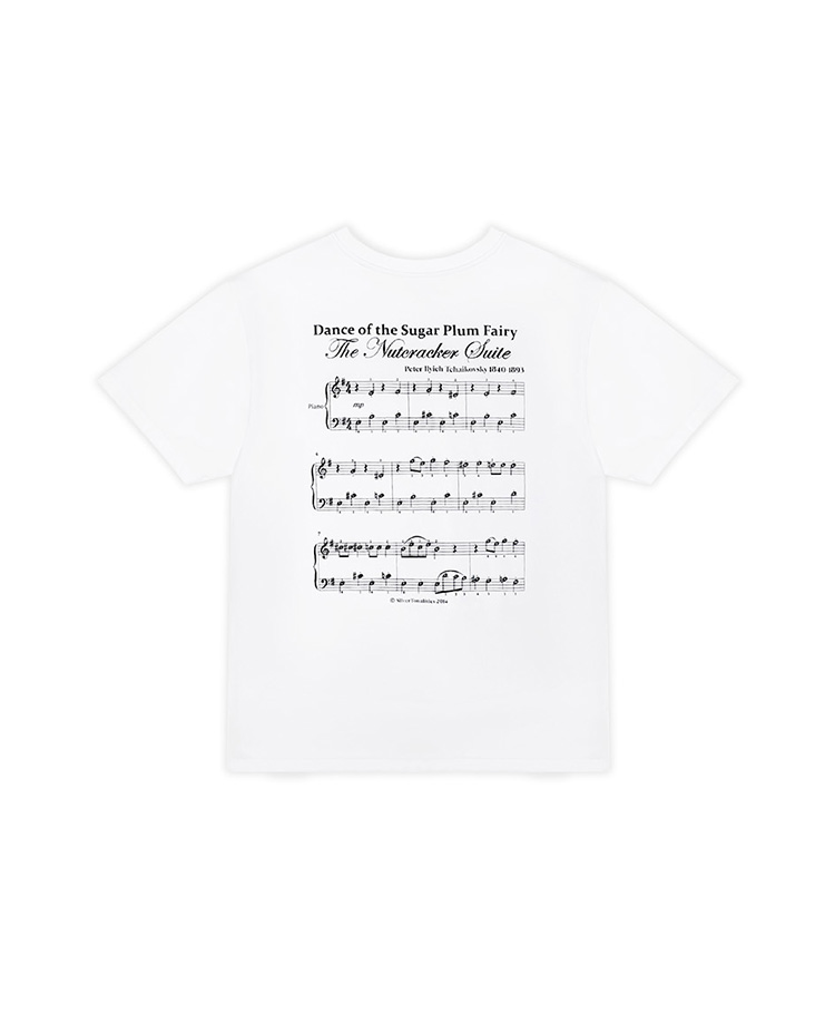 Piano Knot T-shirt [White]