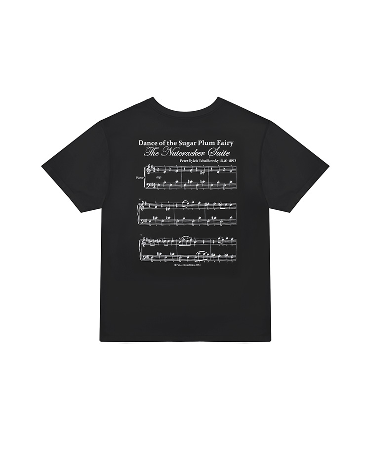 Piano Knot T-shirt [Black] Korea