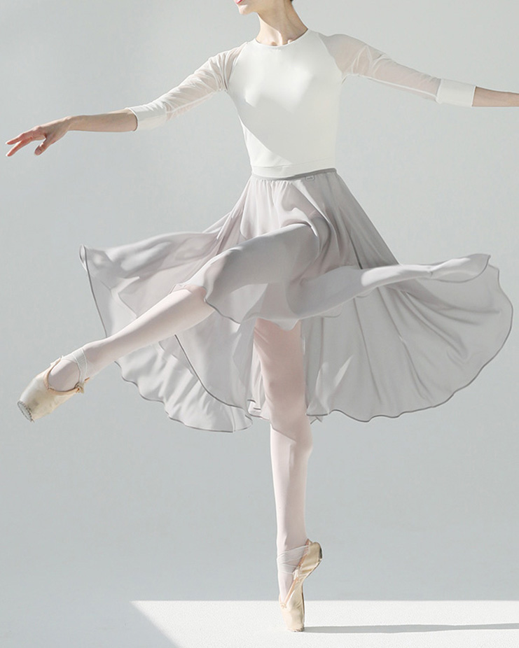 360 Degree Rehearsal Skirt [Gray] Korea
