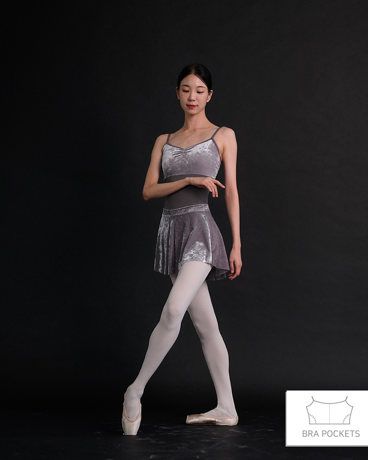 Vanessa camisole leotard [warm gray] Korea