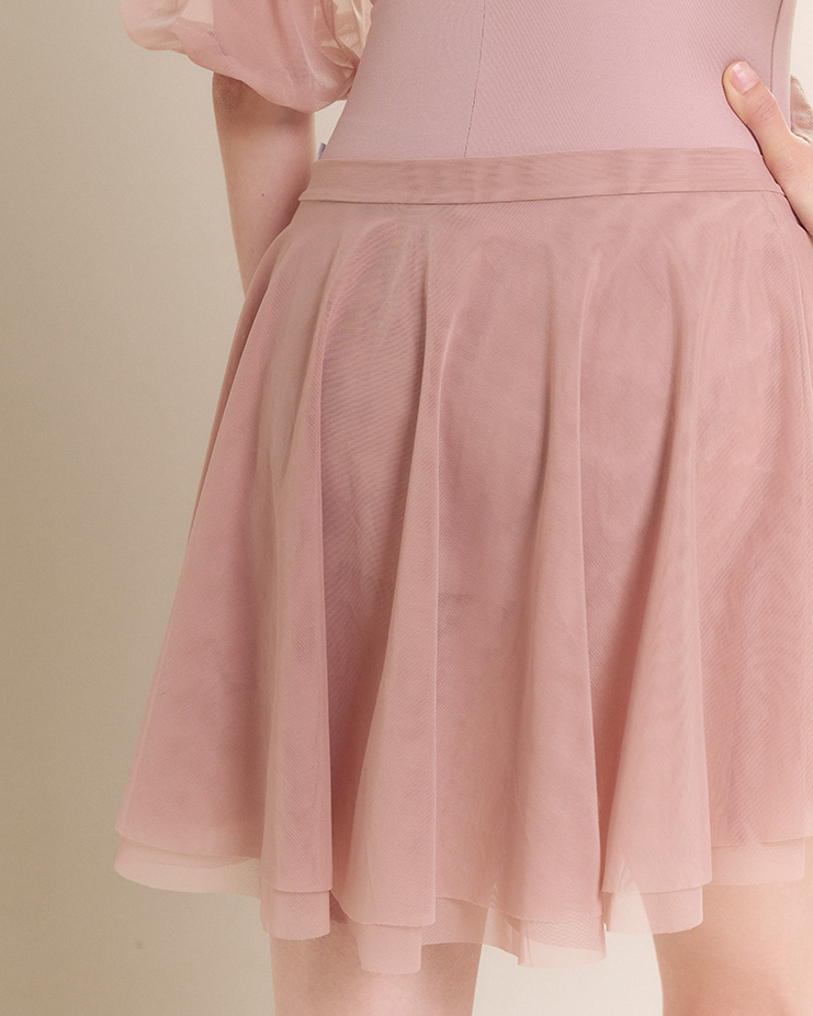 Elsa Pull-on Skirt [Dry Rose] Korea