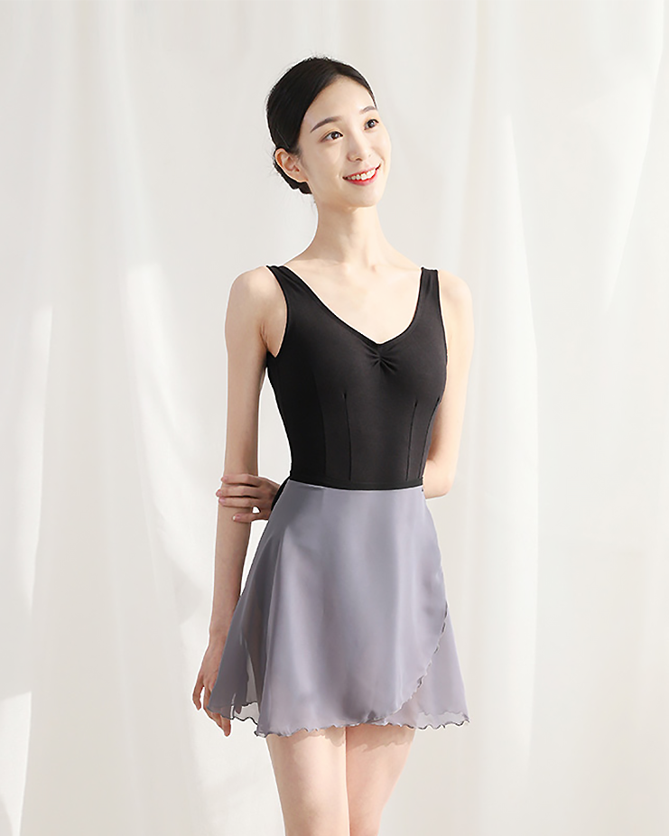 Basic Cotton Sleeveless Leotard [4 colors]