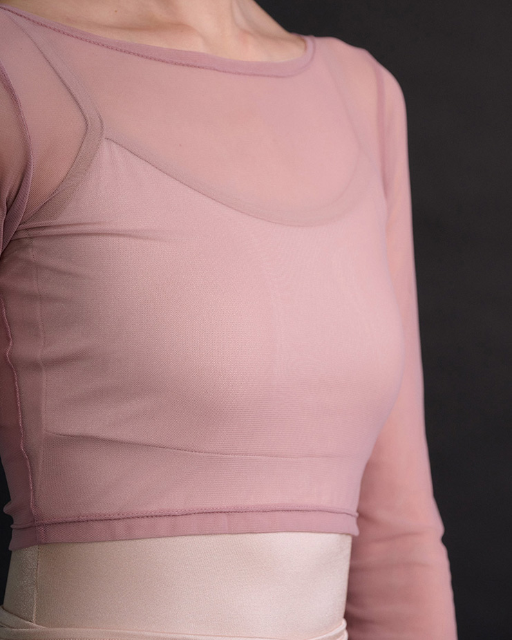 Elle 7 mesh top [sand pink] Korea
