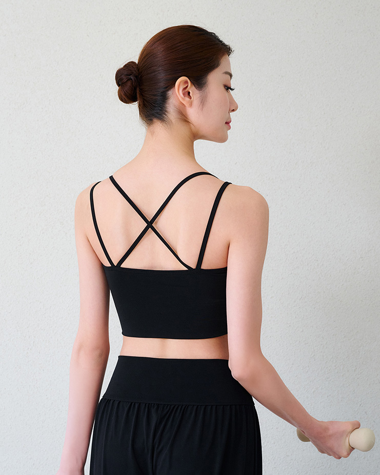Ella Shirring Tower [Black] Korea