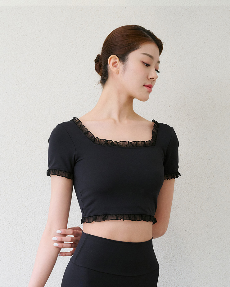Beta Crop Tee [Black]