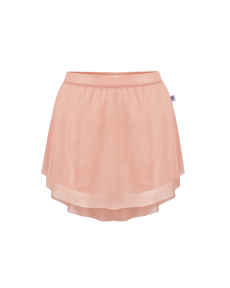 Silhouette Slit Pull-On Skirt [Pale Peach]