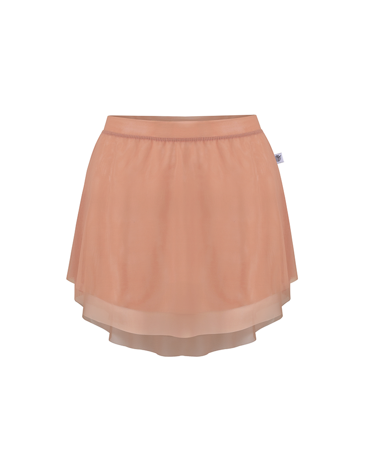 Silhouette Slit Pull-On Skirt [Hazelnut]