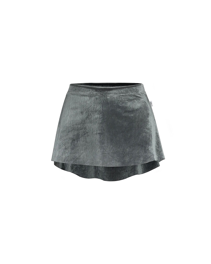 * Degar slim pull-on skirt [Midnight gray] Korea
