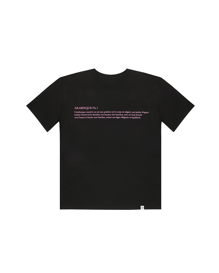 * Arabesque T-shirt [Black] Korea