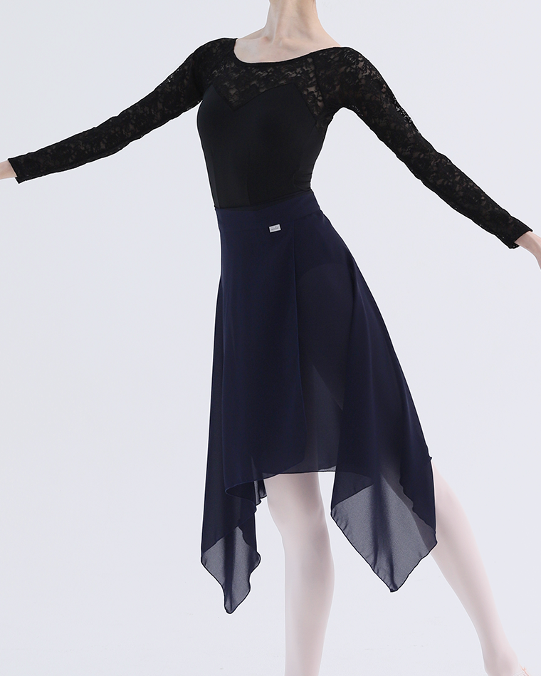 * Square skirt [Doby/Navy]