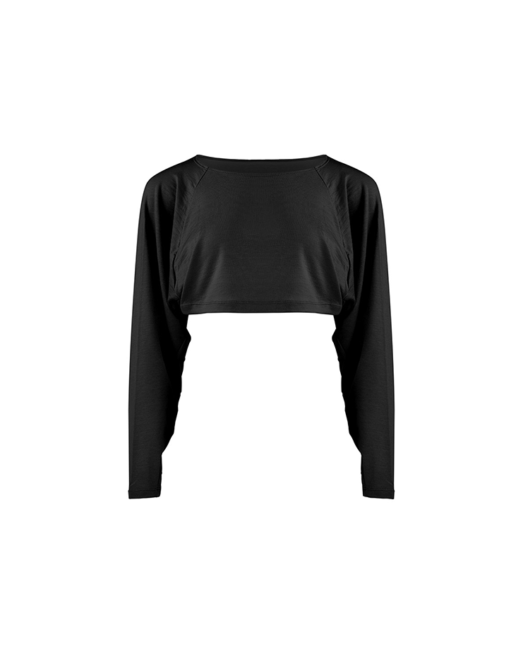 Relaxed Crop Top [Black]
