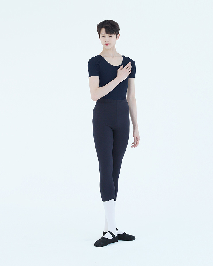 *[Mans] Basic short-sleeved leotard [Navy]