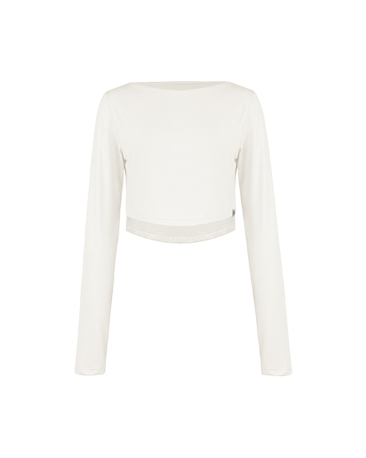 Aeroflow Crop Top [Off White]