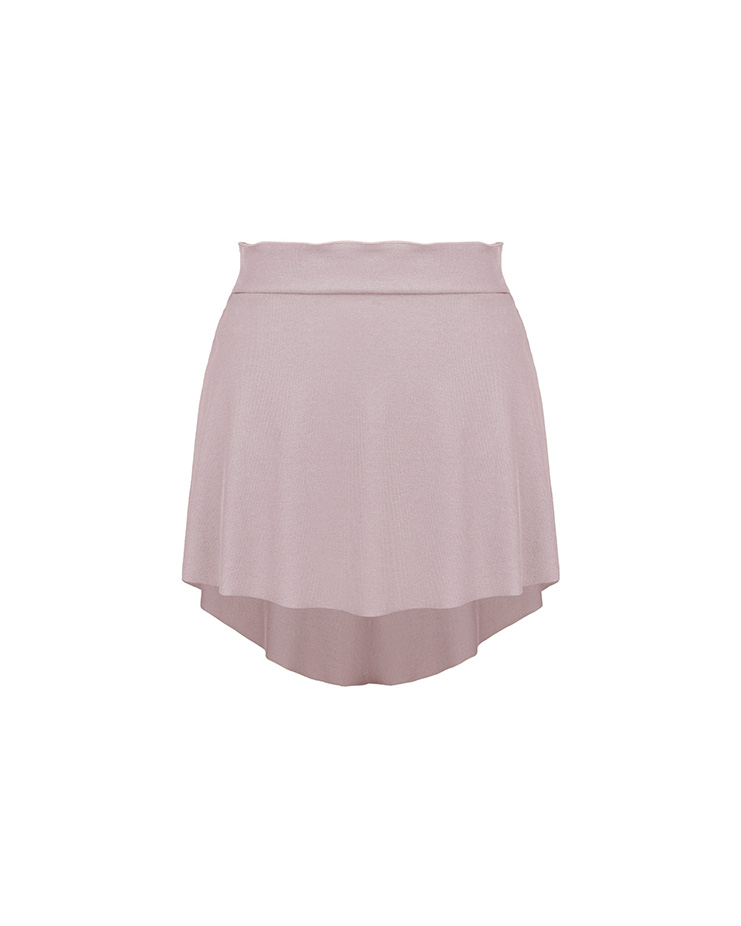 Aeroflow Ribbed Wrap Skirt [Soft Pink]