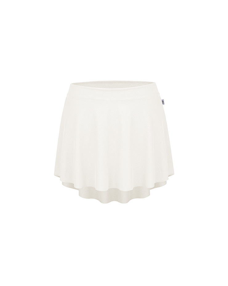Aeroflow Ribbed Pull-On Skirt [Off-White]