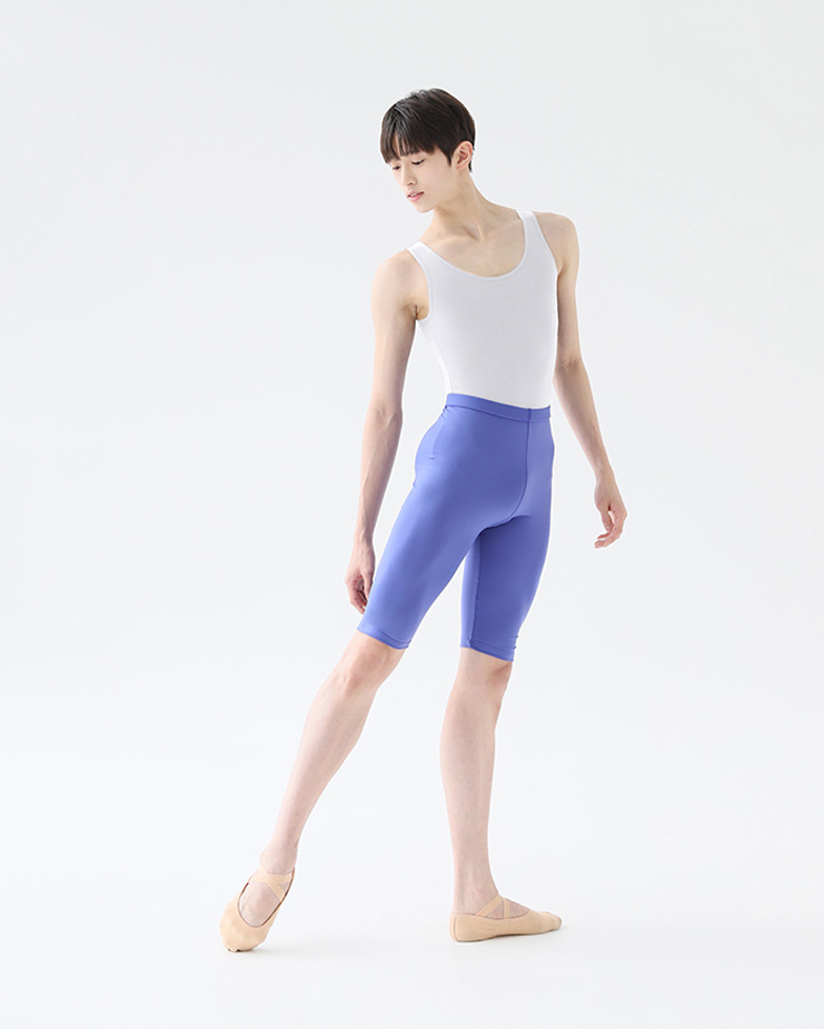 [Mans] Cotton Leotard Sleeveless [White]