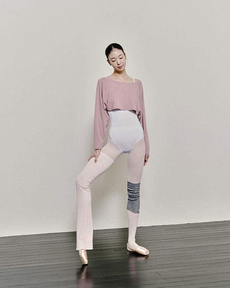 Natural fit leg warmer [Light pink]