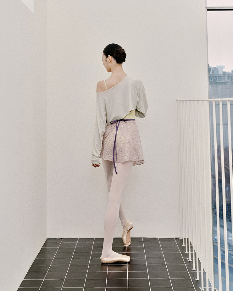 Boyle Wrap Skirt [Garden Lavender] Korea