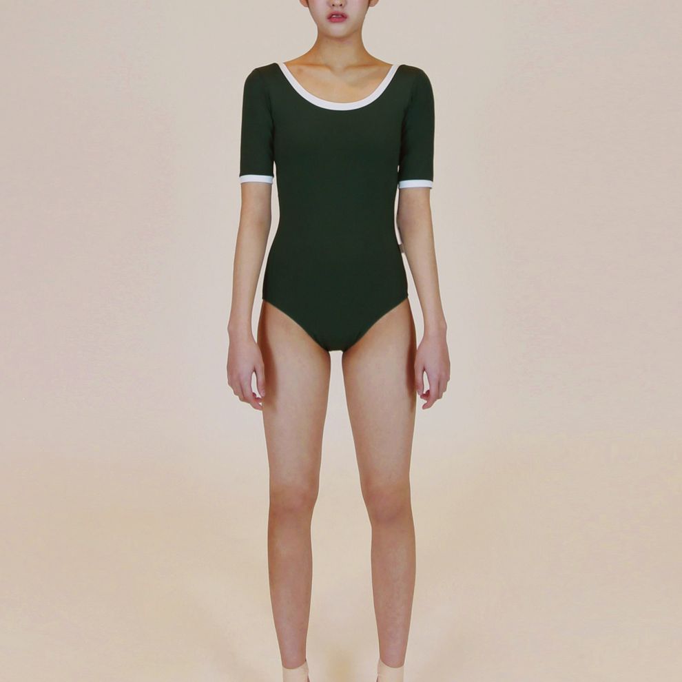 1 leotard (olive)