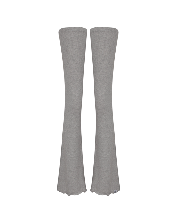 Natural Fit Angora Leg Warmers [Melange Gray]