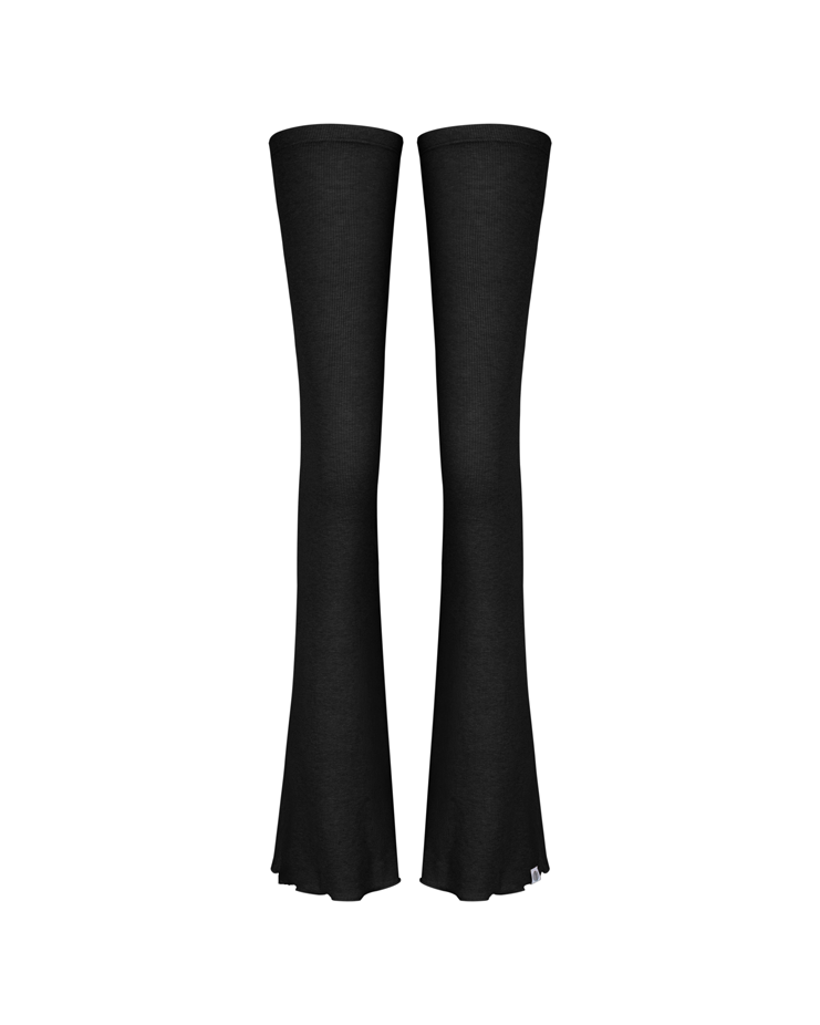 Natural Fit Angora Leg Warmers [Angora Black]