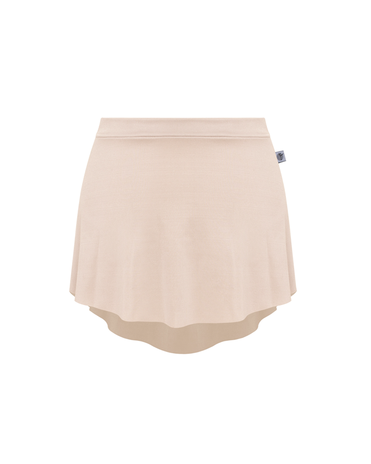 Luster Pull-on Skirt [Glow Nude]