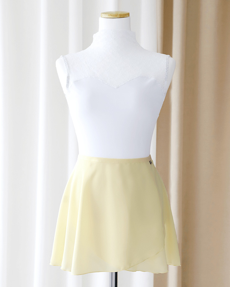* Mini stretch skirt [Pastelle lemon]