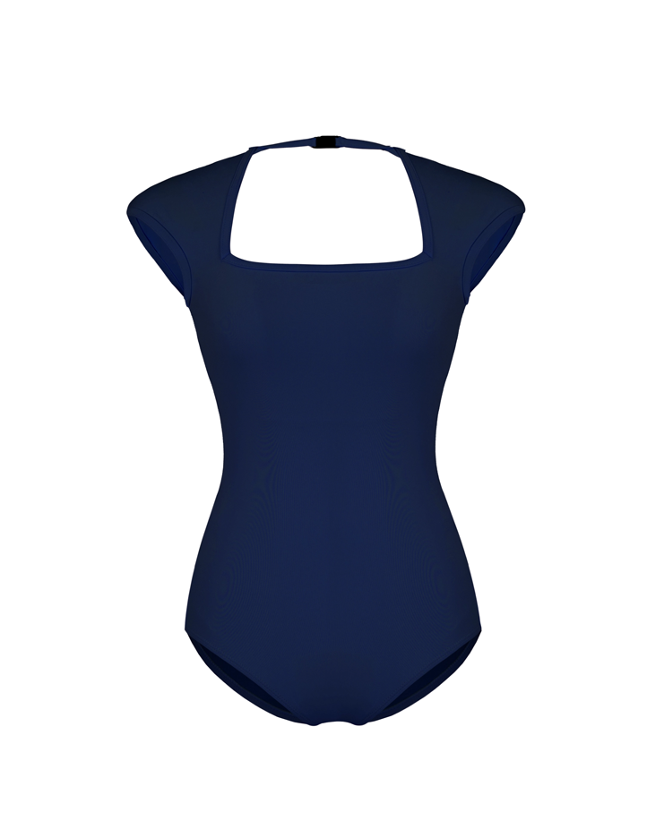 Grace Square Leotard [Moon Blue]
