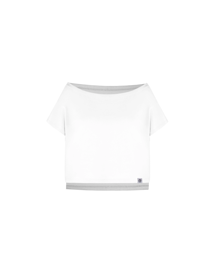 Boat-neck Dolman Sleeve [Off white]