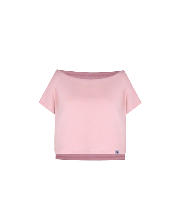 Boat Neck Dolman Sleeve [Ballet Pink]